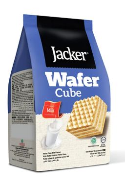 Jacker Wafer Cube Milk 80gms 