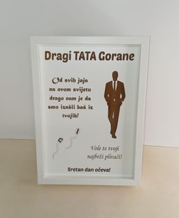 Personalizirani gravirani okvir