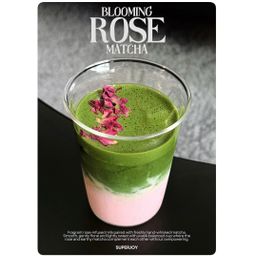 Blooming Rose Matcha Latte