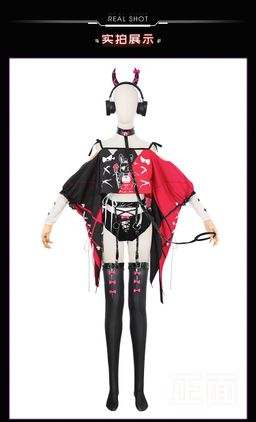 Feimu Crossline Melody Cosplay Patent Cut-Out Lingerie Set ZY62