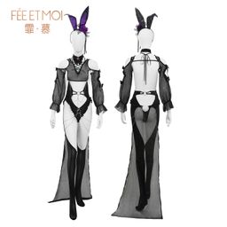 Feimu Crossline Stinkbug Cosplay Sheer Bodysuit Lingerie Set ZY57