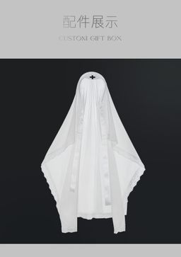 Feimu Holy Sister Cut-Out Cosplay Bodysuit Set Q12