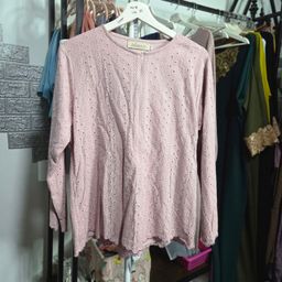 PL ADORN PREMIUM Pink Eyelet Top, Size 2