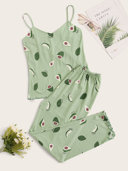 Avocado Print Lettuce Sleepwear Set