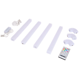 Barre lumineuse murale multicolore, 8 pièces