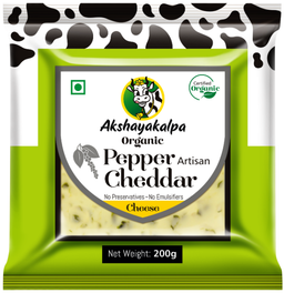 Akshayakalpa Pepper Cheddar Cheese 200g