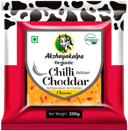 Akshayakalpa Chilli Cheddar Cheese 200g