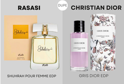 RASASI SHUHRAH POUR FEMME EDP 90ML (W) (DUPE CHRISTIAN DIOR GRIS DIOR EDP)