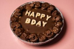 Happy Birthday Brownie Cake - Serves 3/4