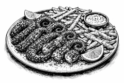 Grilled or Fried Octopus