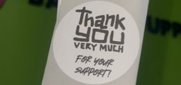 Thank You Very Much for Your Support Stickers  