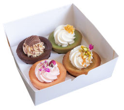 Box of 4 Regular Mochi Cupcakes