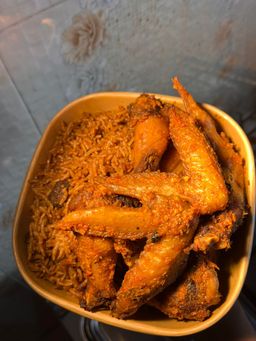 Jollof with wings
