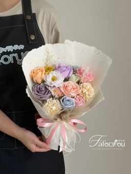 Dopamine Mix Dong Ba Soap Flower Mixed Bouquet  