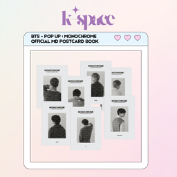 BTS - POP UP : MONOCHROME OFFICIAL MD POSTCARD BOOK