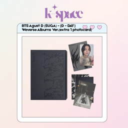 BTS Agust D (SUGA) - [D - DAY] Weverse Albums Ver.(extra 1 photocard)