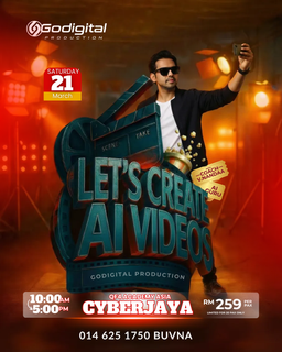 Let's Create AI Videos - Cyberjaya 21 March 2026 