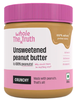 Whole Truth Peanut Butter Unsweetened (Crunchy) 325g