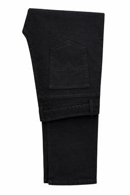 Mens Black Casual Jeans Trousers 