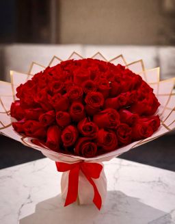100 roses bouquet 