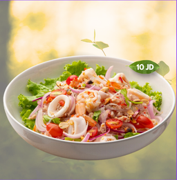 ยำวุ้นเส้นทะเล Glass noodle salad seafood