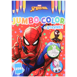 Livre de coloriage avec autocollants Disney 256 pages