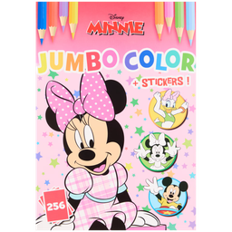 Livre de coloriage avec autocollants Disney 256 pages