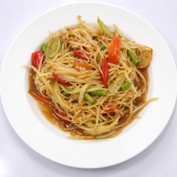 ส้มตำปลาร้า Papaya Salad Paraa (Fish sauce)