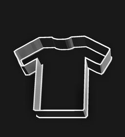 Fishing T-Shirt 7 cm  Cookie Cutter