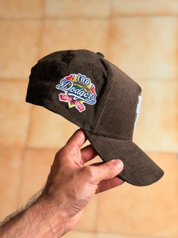 New Era 9Forty - La Dodgers 'Upside Down LA Cord'  Corduroy Brown