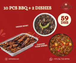 10PCS BBQ + 2 DISHES