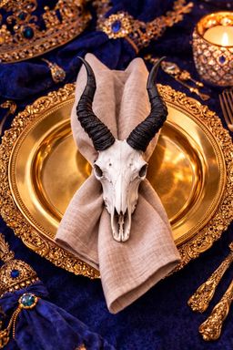 Red Hartebeest Skull Napkin Ring