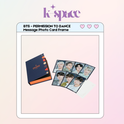 BTS - PERMISSION TO DANCE  Message Photo Card Frame