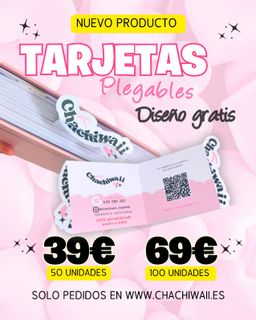 Tarjetas Plegables - ideal para publicitar tu negocio