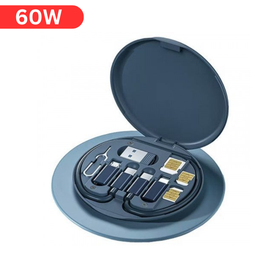 5 in 1 60w Fast Charging Cables Set Storage Box