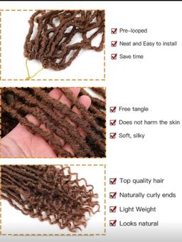 1Pack New Faux Locs Crochet Hair, Long Soft Locs Crochet Braids Hair With Curly Ends, Natural Black Synthetic Bohemian Locs Braiding Hairextensions For Gifts (12 Strands/Pack 30#)