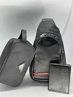 סט 3 פריטים – תיק כתף, פאוץ׳ וארנק