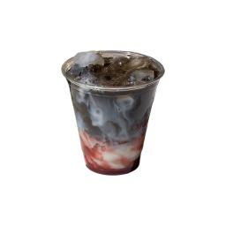 Iced Strawberry Hojicha Latte