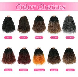 FULCRUM 8/10/12 Inch Yanky Twist Crochet Wig, 26 Strands/Piece, Fluffy Springy Mini Twist Crochet Short Bob, Passion Twist Curly Synthetic Braiding Hair Extensions, Suitable For Women And Girls