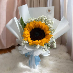 1 Sunflower & Baby’s Breath Bouquet