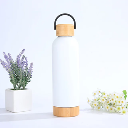 500ml Thermal Flask with wooden bottom and top