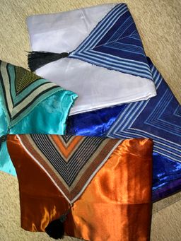 White - Mikado Aso Oke Bubu Kaftan