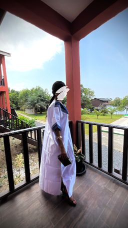 White - Mikado Aso Oke Bubu Kaftan