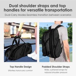 Luzz Pickleball Pro Bag - Black