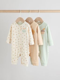 Cream Baby Sleepsuits  | Next