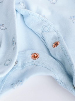 Blue & White Stripe Footed Sleepsuit | Next