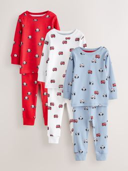 Dark Red Emergency Vehicle Mini Snuggle Pyjama | Next