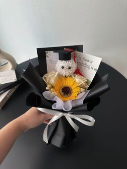 (GP029) Graduation Ping Pong Soap Flower Bouquet 