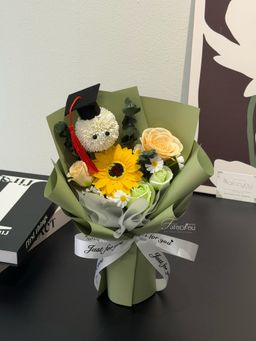 (GP034) Graduation Ping Pong Soap Flower Bouquet  