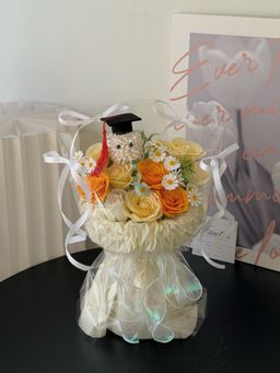 (GP023) Graduation Ping Pong Soap Flower Pao Pao Bouquet 